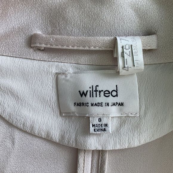 Aritzia Wilfred Chevalier Jacket Oversized Blazer Cool Beige Sz0 - Picture 13 of 15